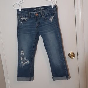 American Eagle Cropped Jeans Stretch size 6
